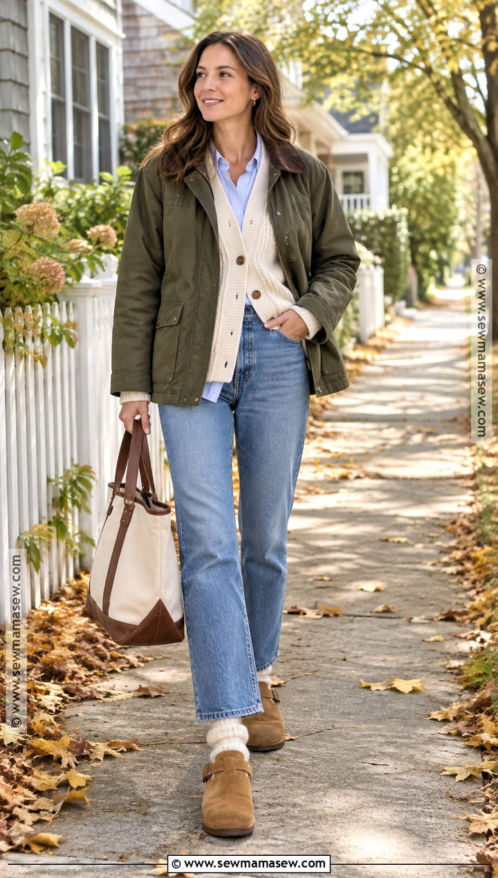 Suede Clogs With Relaxed Denim - 15 must have fall shoes