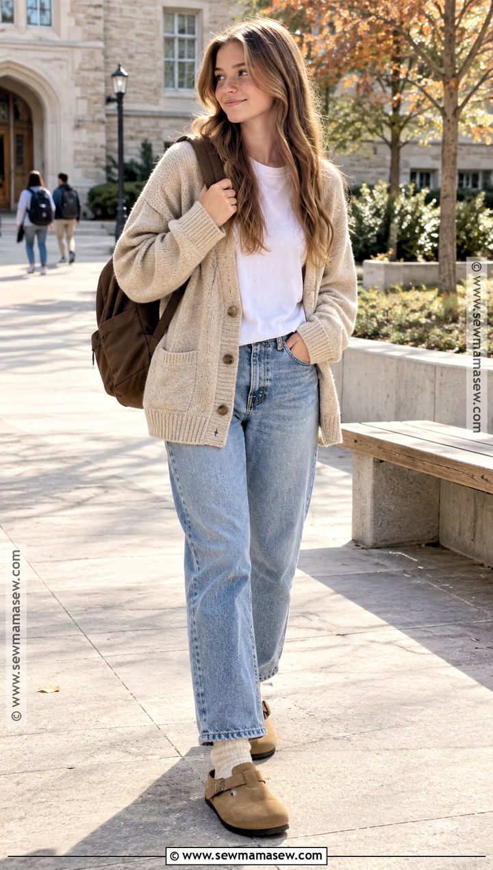 Suede Clogs With Relaxed Jeans - 20 shoes for back to school for teens