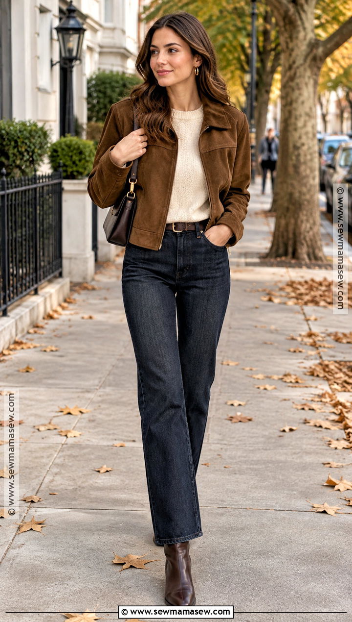Suede Jacket Autumn Outfit - 30 autumn outfits 2026