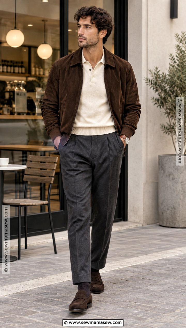 Suede Jacket Fall Outfit - 25 fall fashion ideas for men
