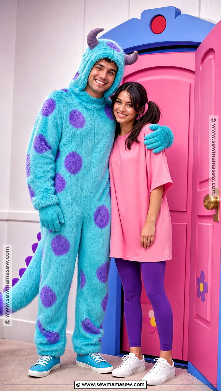 Sulley And Boo Couple Costume - 40 disney couple costumes