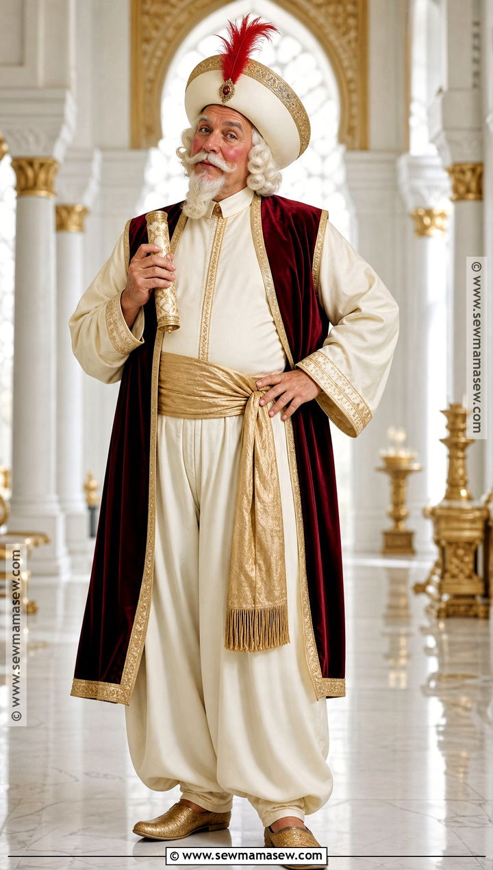 Sultan Costume With Cream Robe - 30 aladin costume ideas