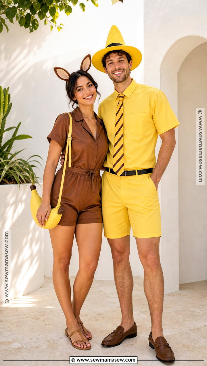 Summer Curious George Couple Costume - 35 curious george couple costume ideas