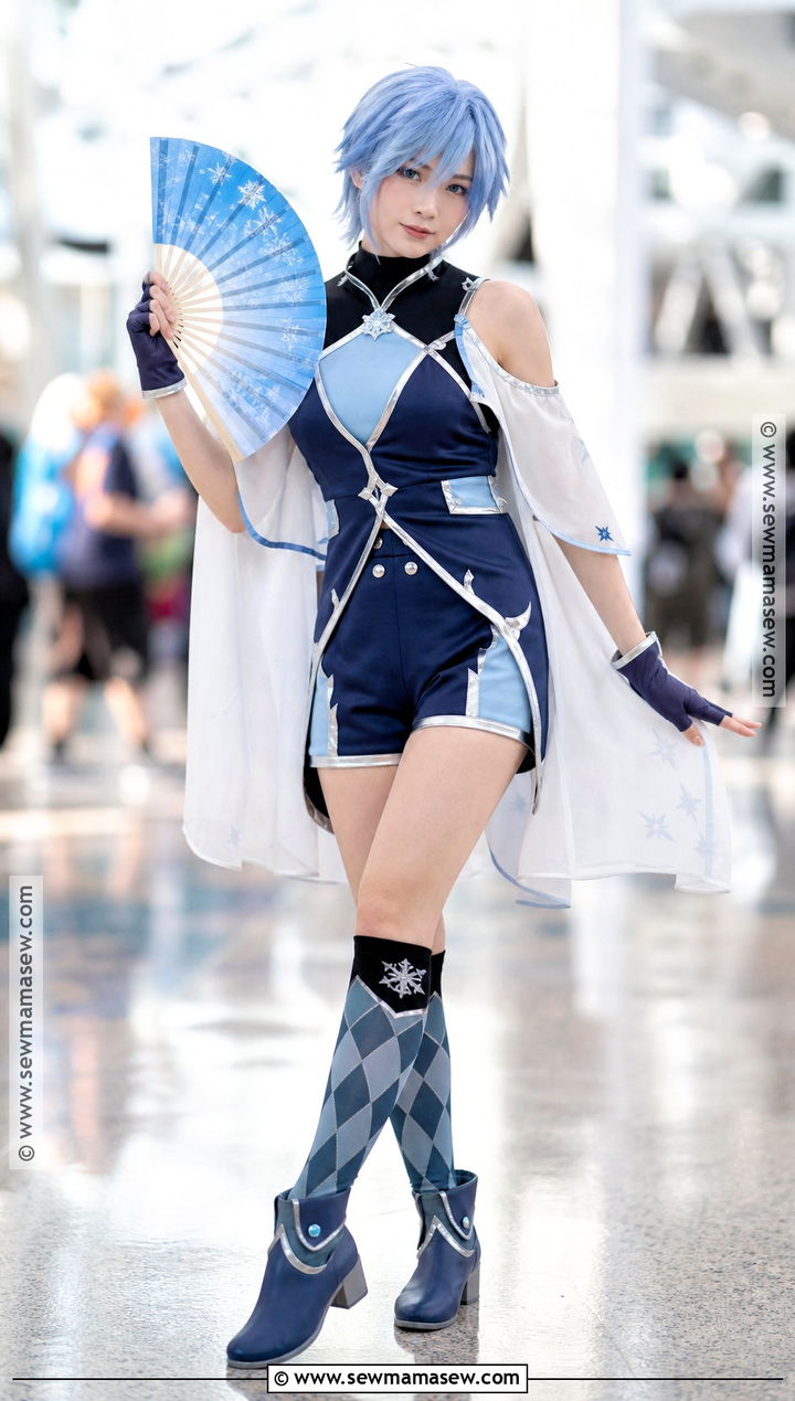 Summer Eula Cosplay With Blue Romper - 30 eula cosplay ideas