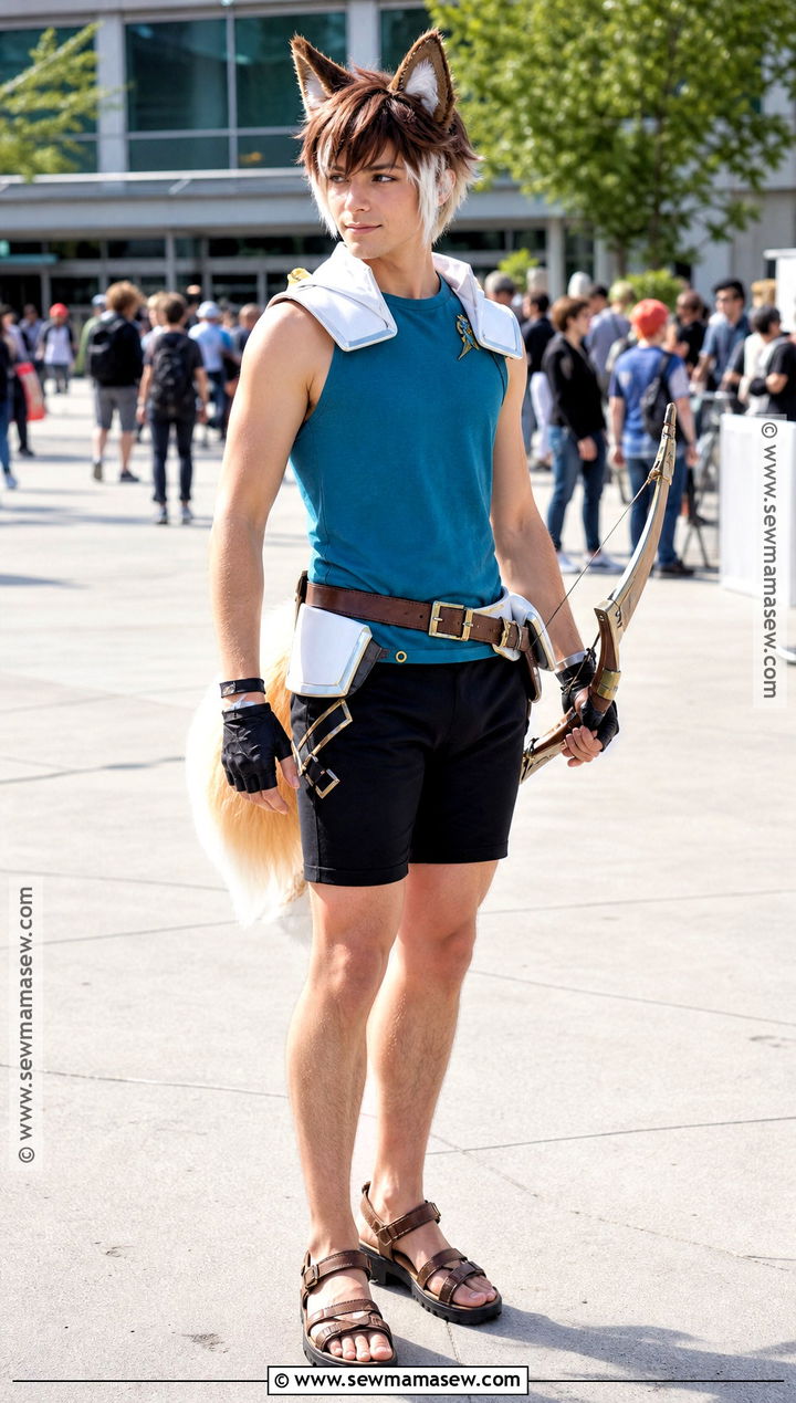Summer Gorou Cosplay With Shorts - 30 Gorou Cosplay Ideas