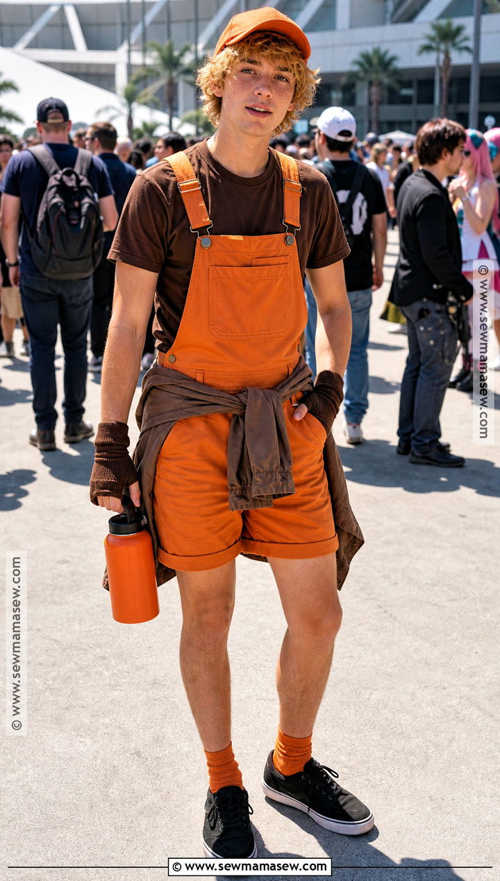 Summer Kenny Cosplay With Orange Overalls - 30 Kenny Cosplay Ideas