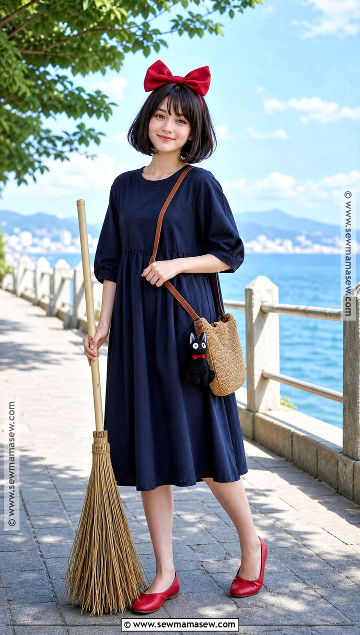 Summer Kiki Cosplay With Cotton Dress - 30 kiki's delivery service cosplay ideas