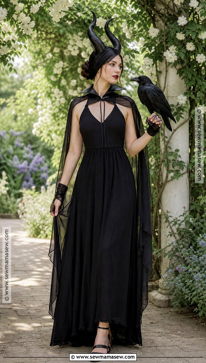 Summer Maleficent Costume With Lightweight Dress - 50 maleficent costume ideas