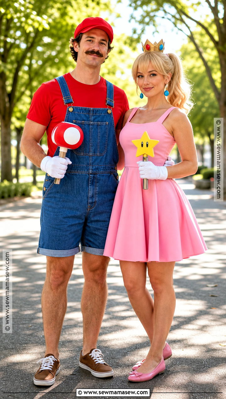 Summer Mario And Peach Couple Costume - 30 Mario And Peach Costumes for Couples