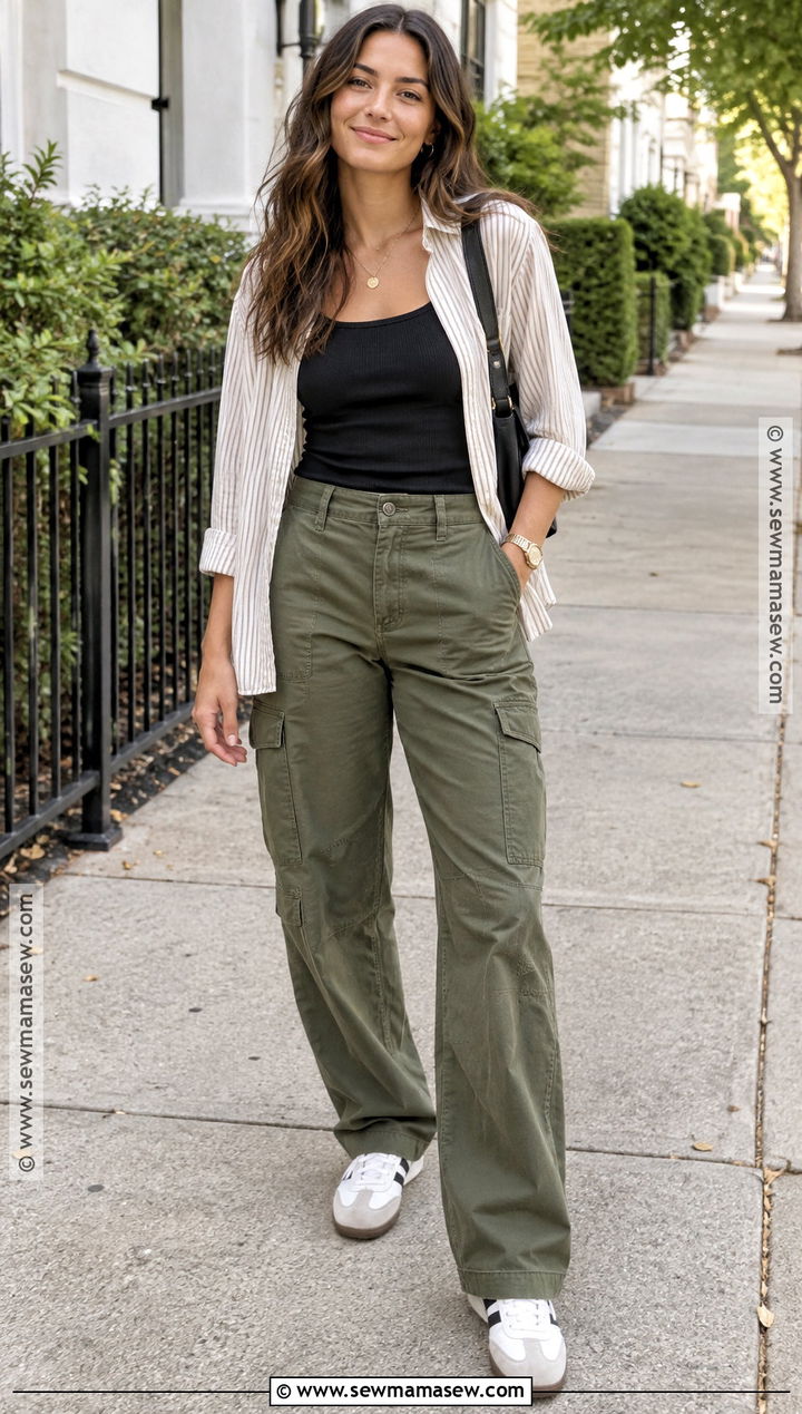 Summer To Fall Cargo Pants Outfit - 20 transition summer to fall outfits