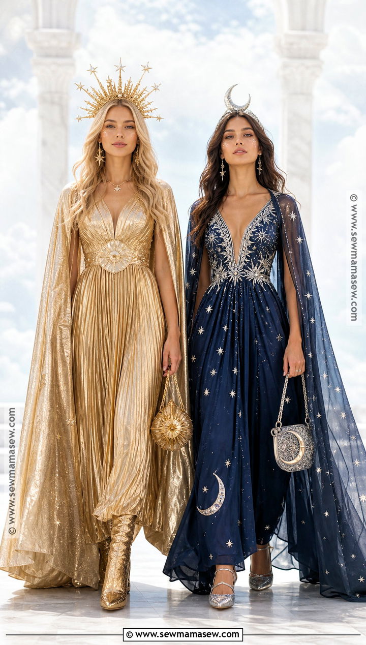 Sun And Moon Celestial Costume - 30 duo halloween costumes bff blonde and brunette