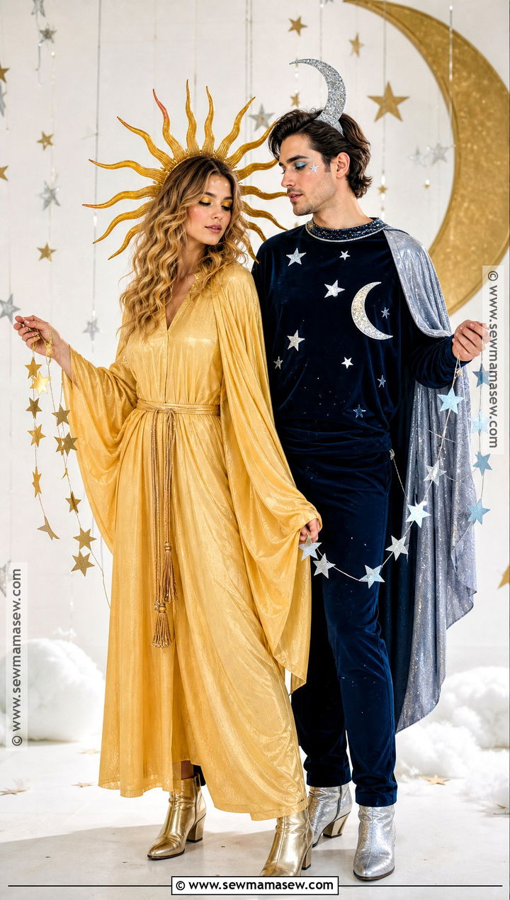 Sun And Moon Costume - 50 couples halloween costume ideas