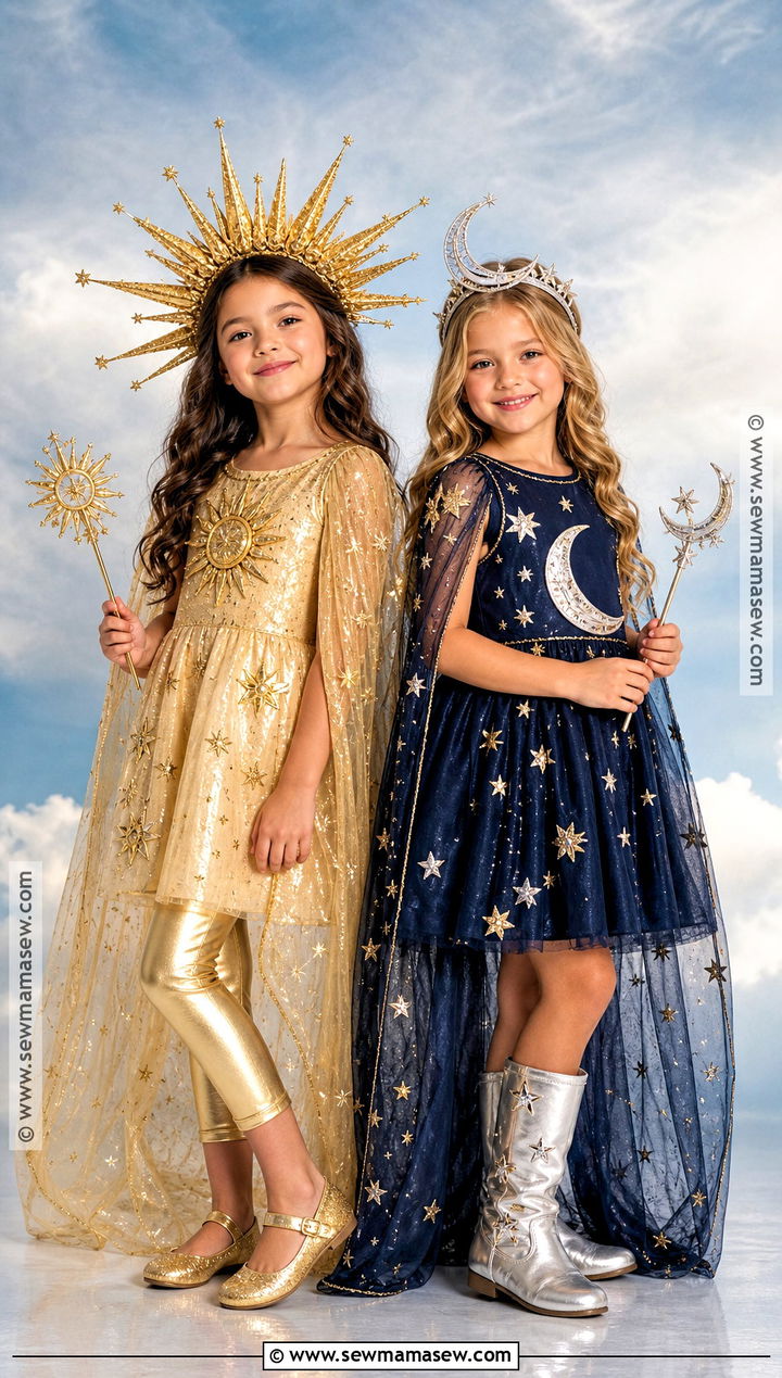 Sun And Moon Costume - 30 halloween costumes for 2 for girls