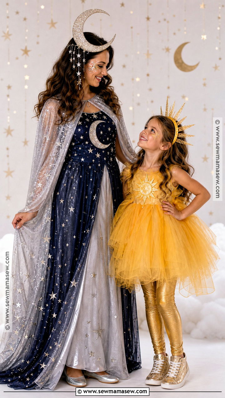 Sun And Moon Costume - 30 mom daughter halloween costumes