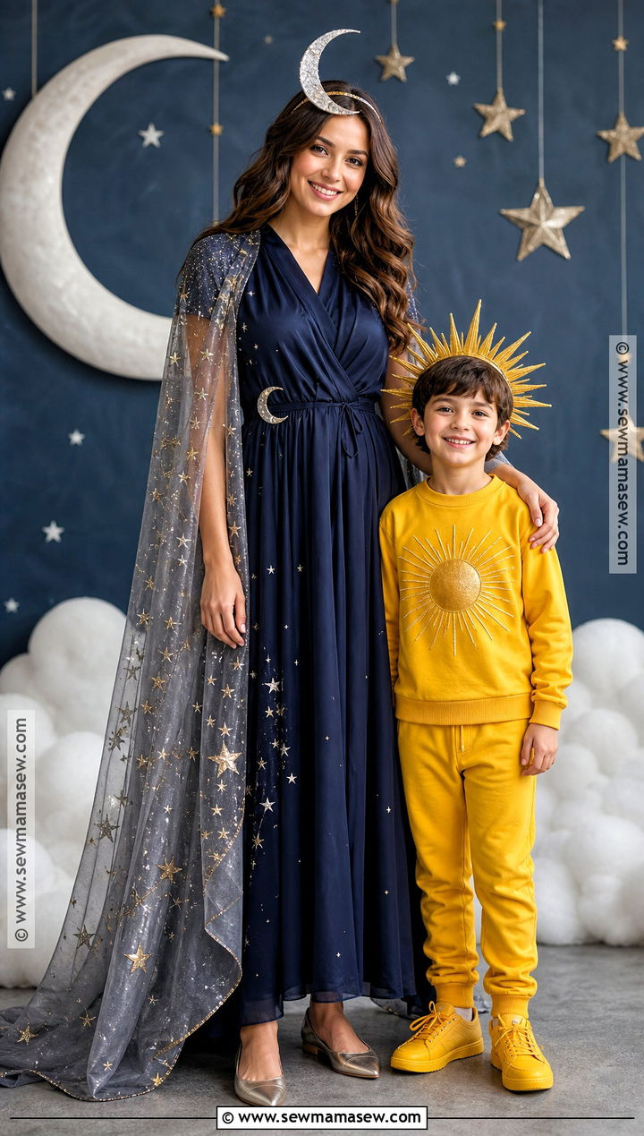 Sun And Moon Costume - 30 mommy and son halloween costumes