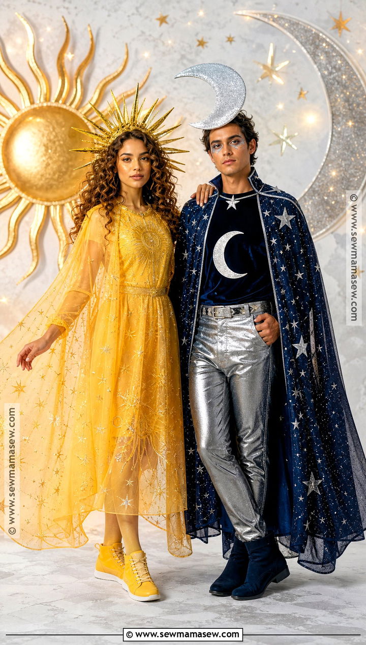 Sun And Moon Costume For Two - 40 halloween costumes last minute