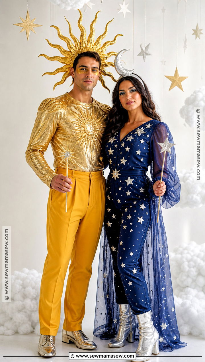 Sun And Moon Couple Costume - 35 easy couples costume ideas