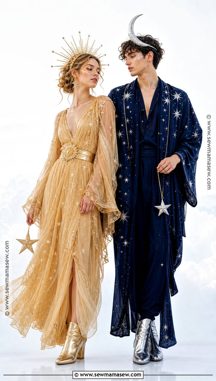 Sun And Moon Couple Costume - 30 Matching Couple Outfits Halloween