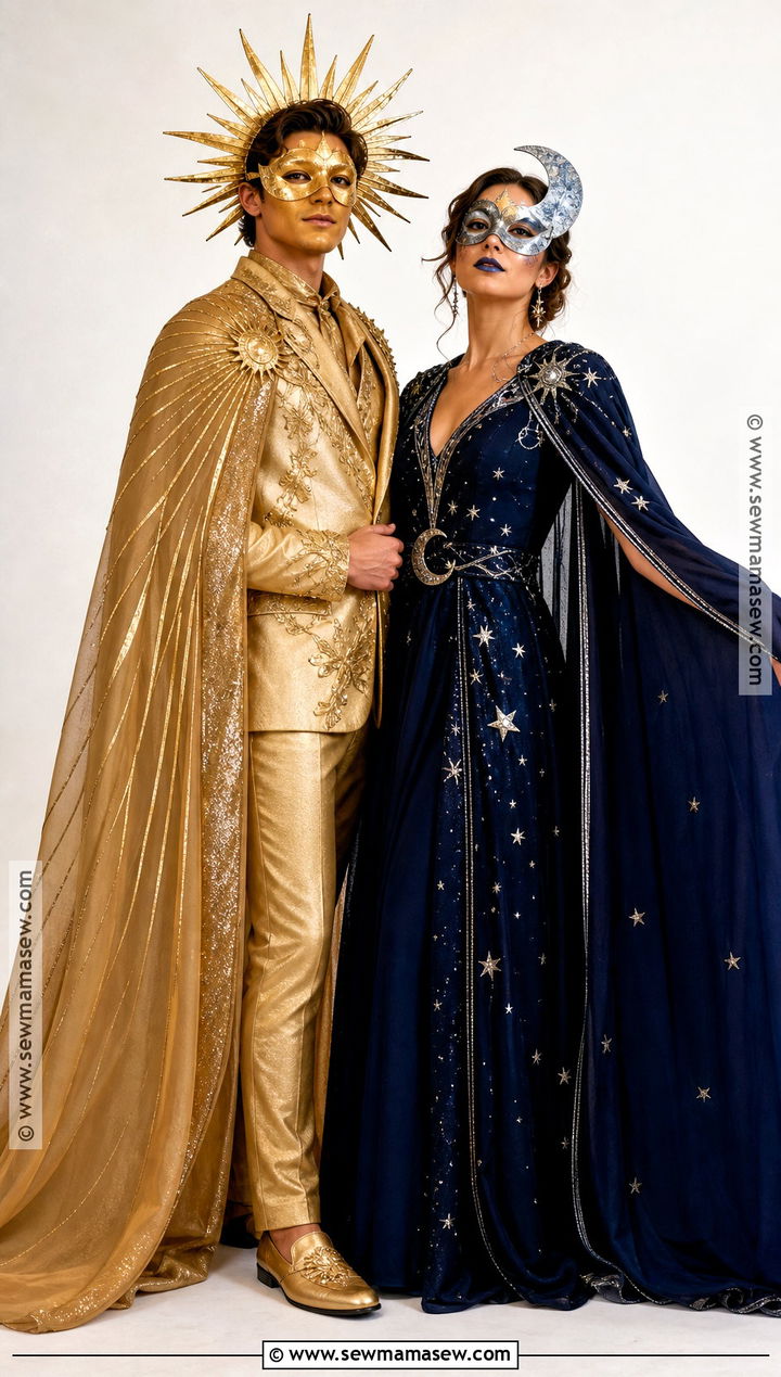 Sun And Moon Couple Masquerade Costume - 35 masquerade halloween costumes