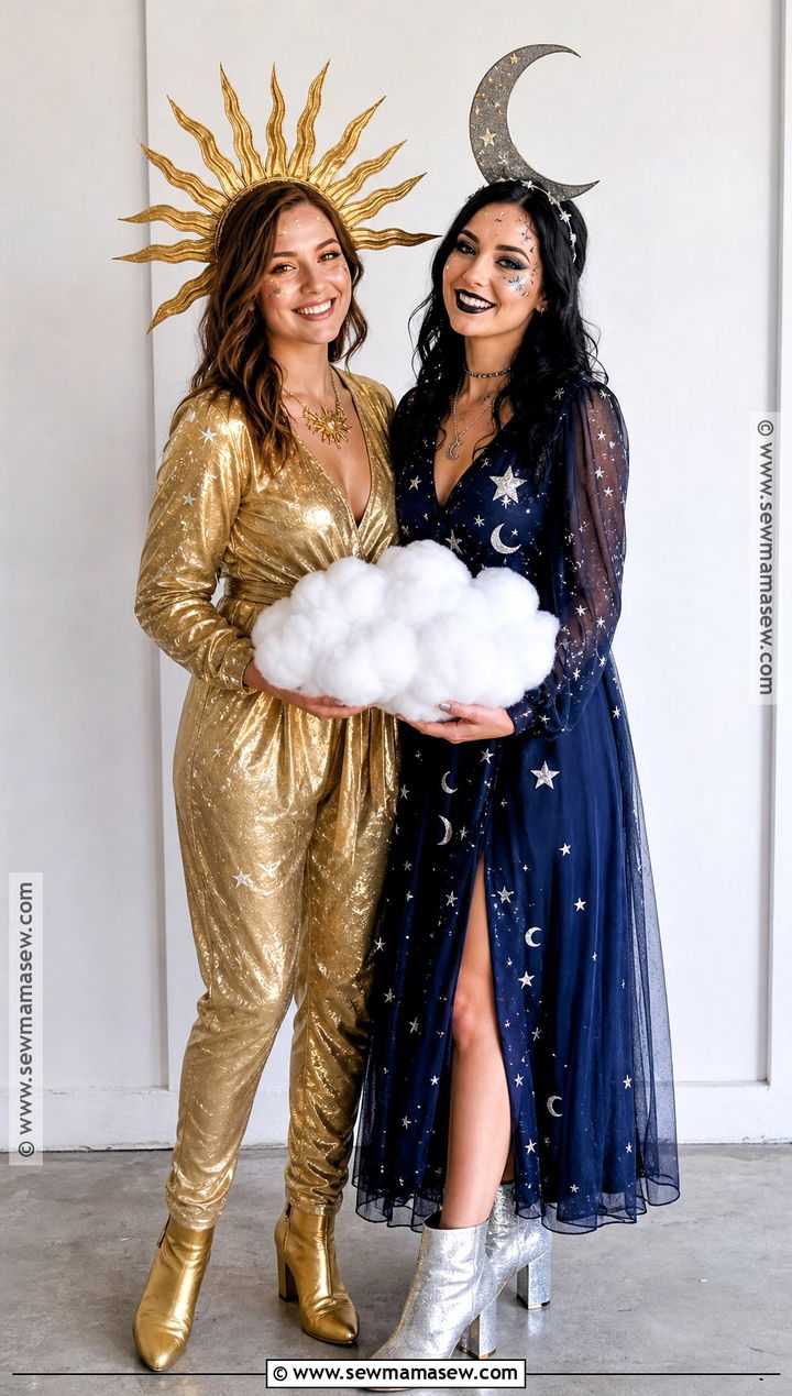 Sun And Moon Duo Costume - 45 cute costumes