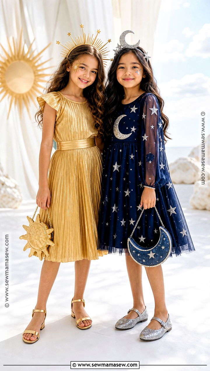 Sun And Moon Duo Costume - 35 duo costumes for girls for best friends
