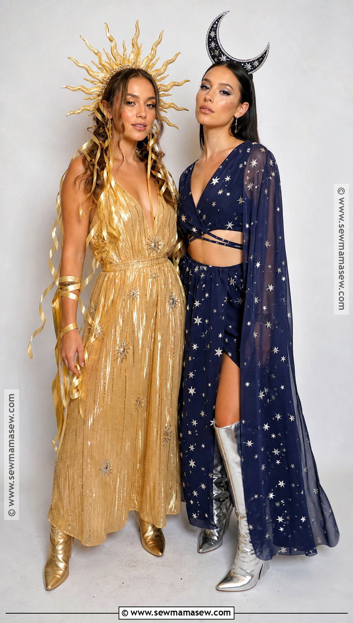 Sun And Moon Friend Costume - 30 friend halloween costumes two