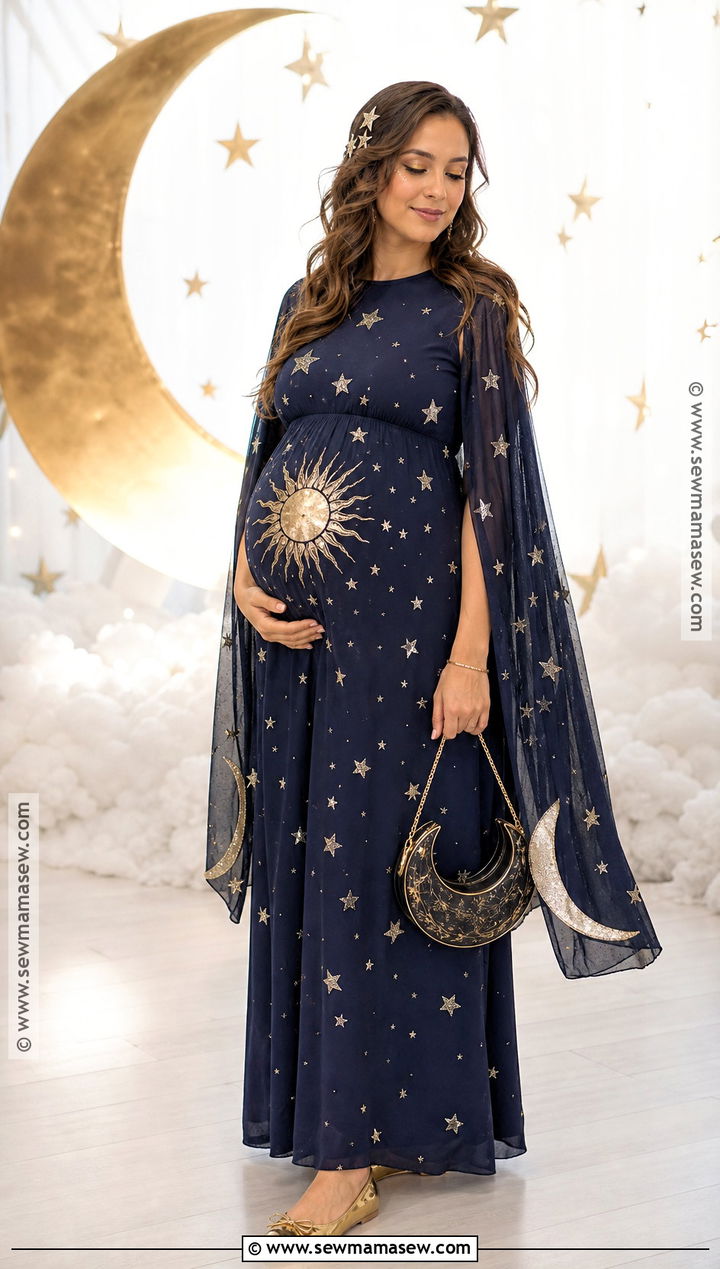 Sun And Moon Pregnant Costume - 40 pregnant halloween costume ideas