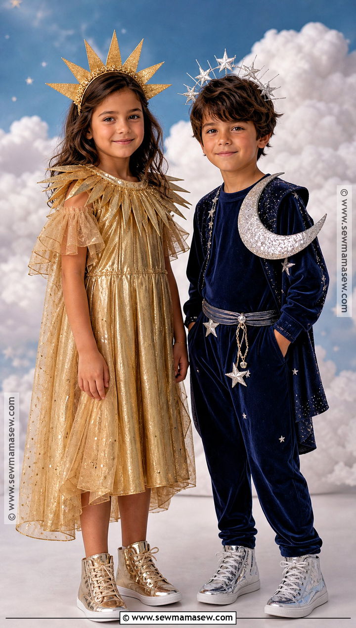 Sun And Moon Sibling Costume - 35 brother and sister halloween costumes