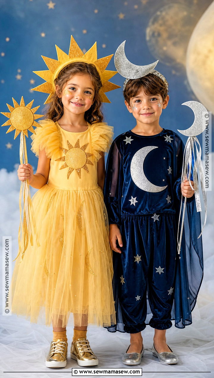 Sun And Moon Sibling Costume - 35 sibling costume ideas