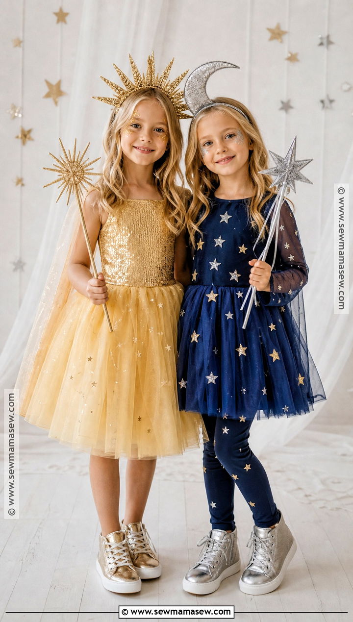 Sun And Moon Twin Costume - 30 twin dress up ideas