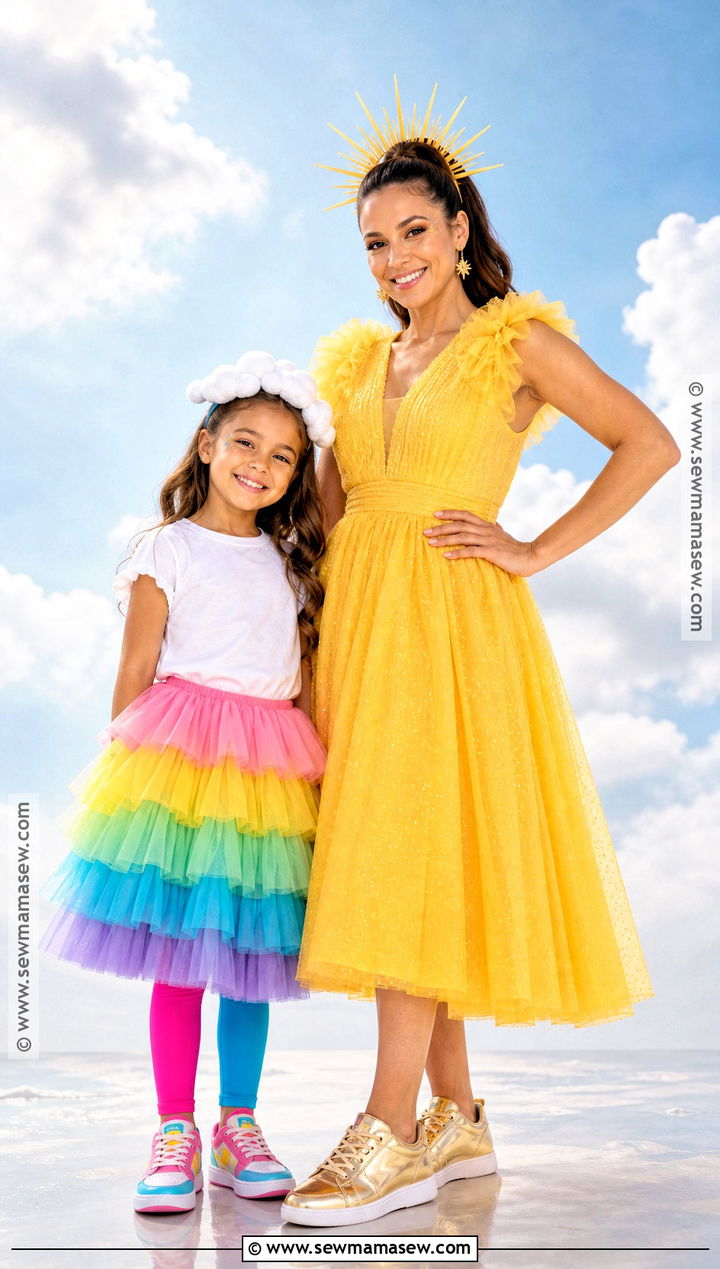 Sun And Rainbow Costume - 30 Mommy And Me Costumes Daughters