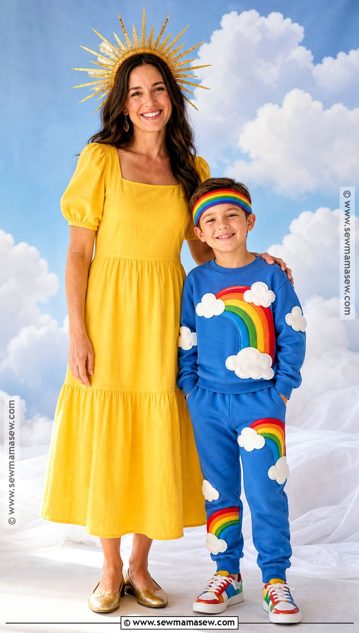 Sun And Rainbow Costume - 30 mom and son costume ideas