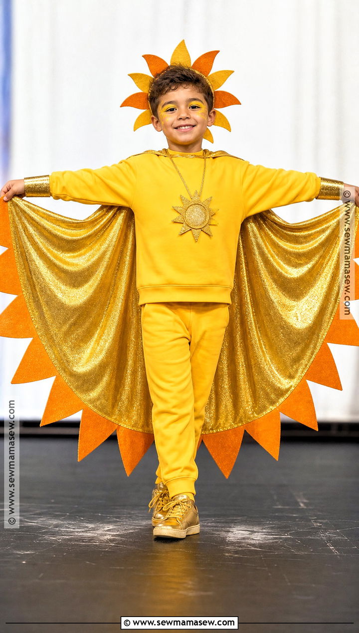 Sun Costume With Ray Cape - 30 sun costume ideas for kids