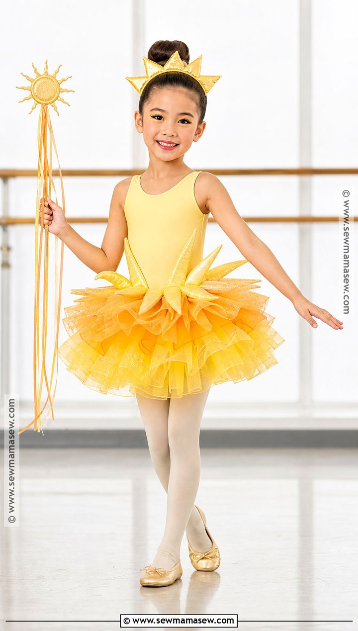 Sun Costume With Tulle Skirt - 30 sun costume ideas for kids