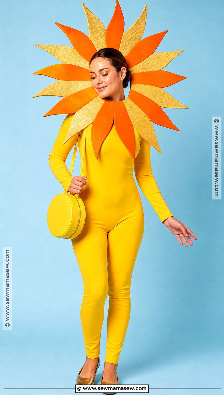 Sun Face Costume With Ray Collar - 35 sun costume ideas