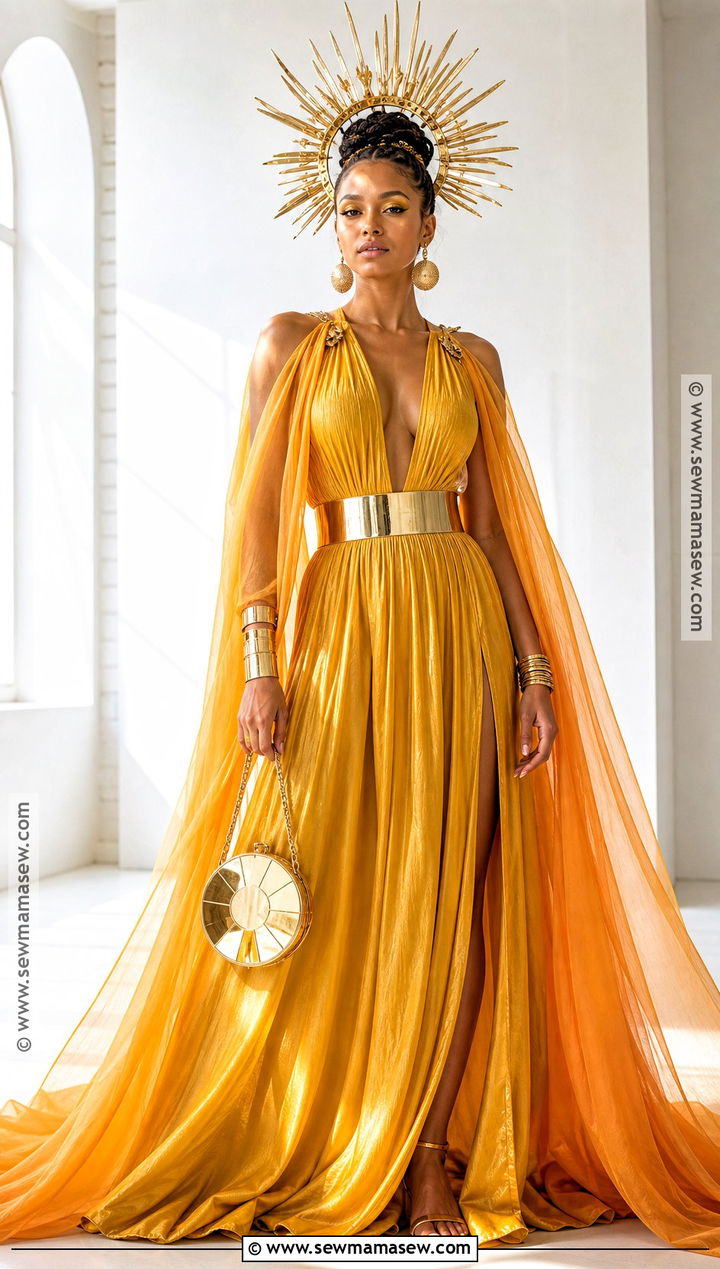 Sun Goddess Costume - 35 Goddess Halloween Costume Ideas