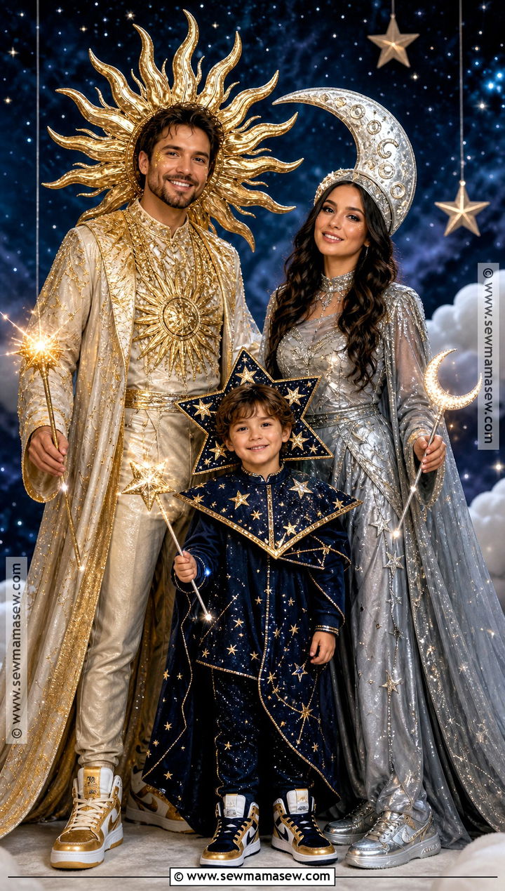 Sun Moon And Star Costume - 30 cute family halloween costumes for 3