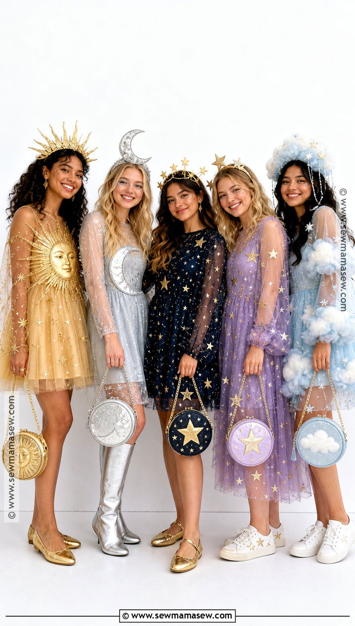 Sun Moon And Stars Group Costume - 35 halloween costumes for friends