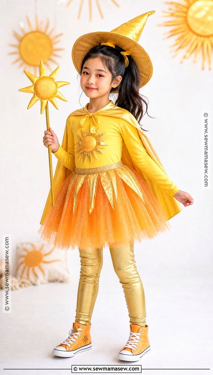 Sun Witch Costume - 30 witch costumes for kids
