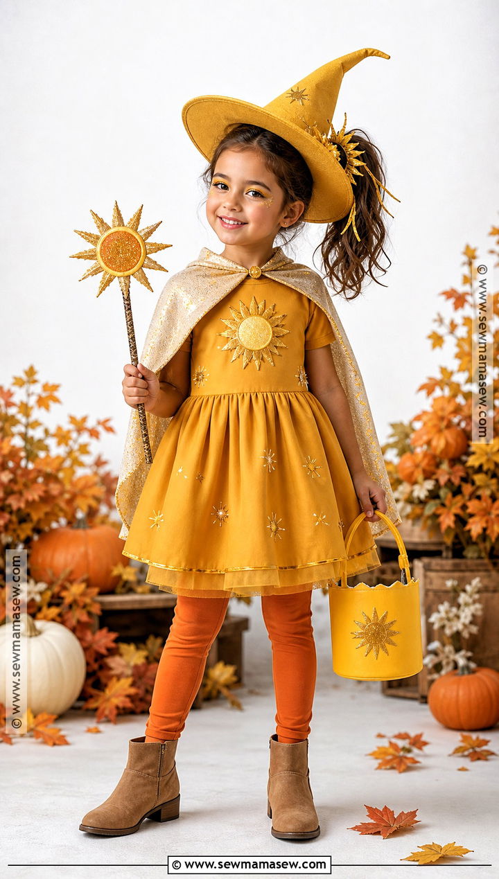 Sun Witch Costume - 30 kids witch costume ideas