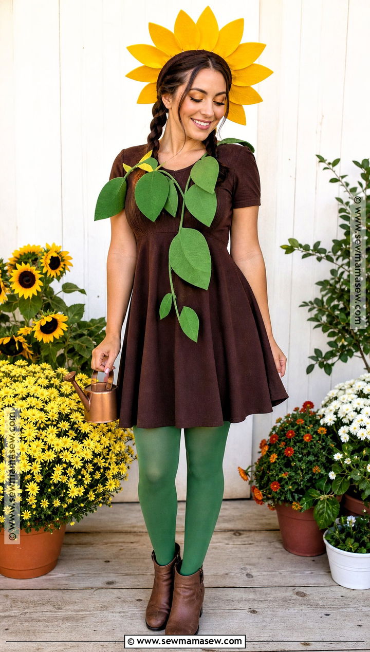 Sunflower Costume - 35 homemade costume ideas for women