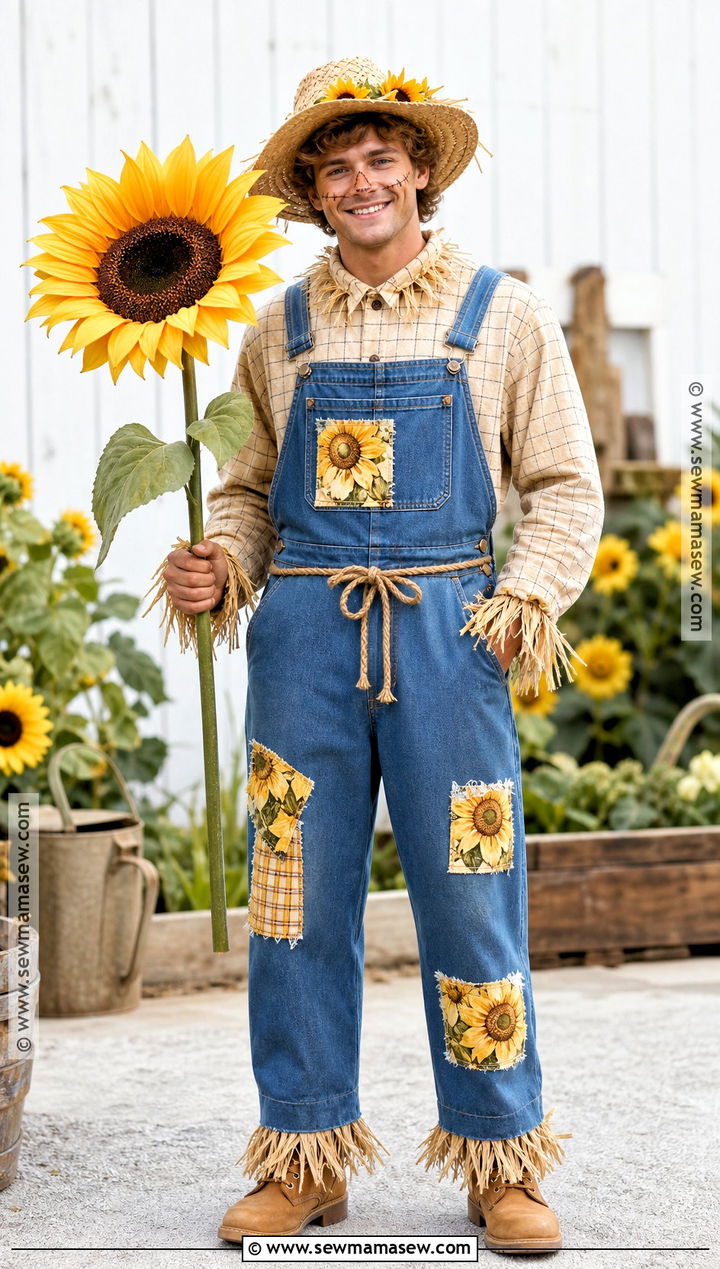 Sunflower Scarecrow Costume - 30 Scarecrow Costume Ideas for Men