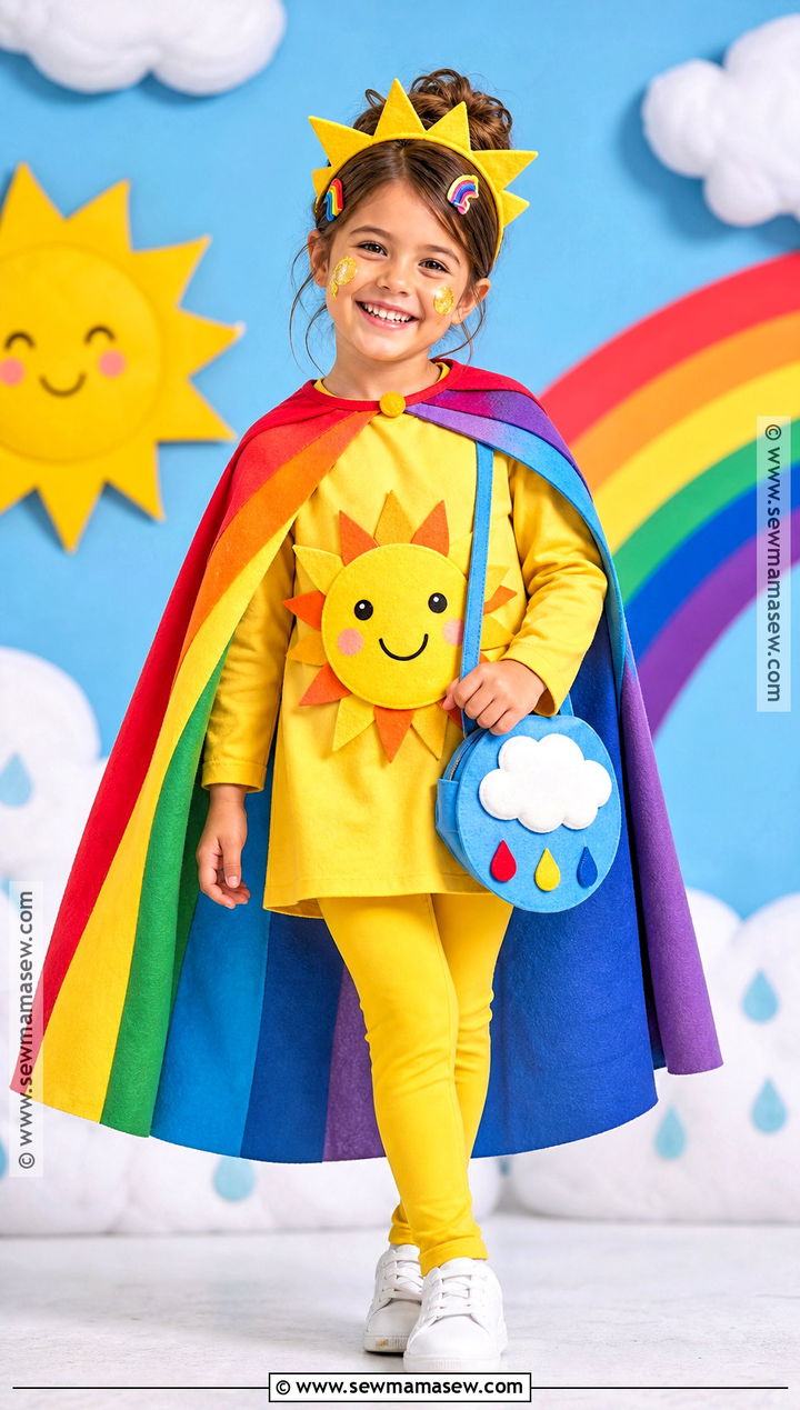 Sunshine And Rainbow Costume - 30 sun costume ideas for kids