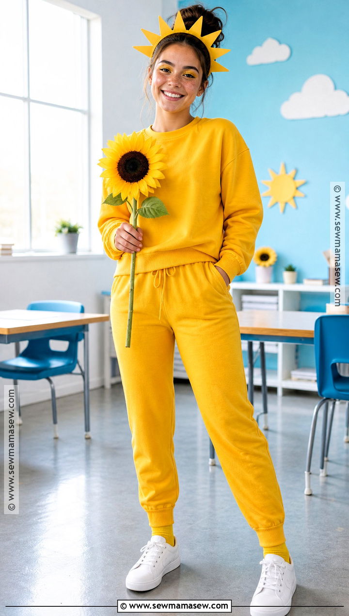 Sunshine Costume With Yellow Clothes - 40 school halloween costumes