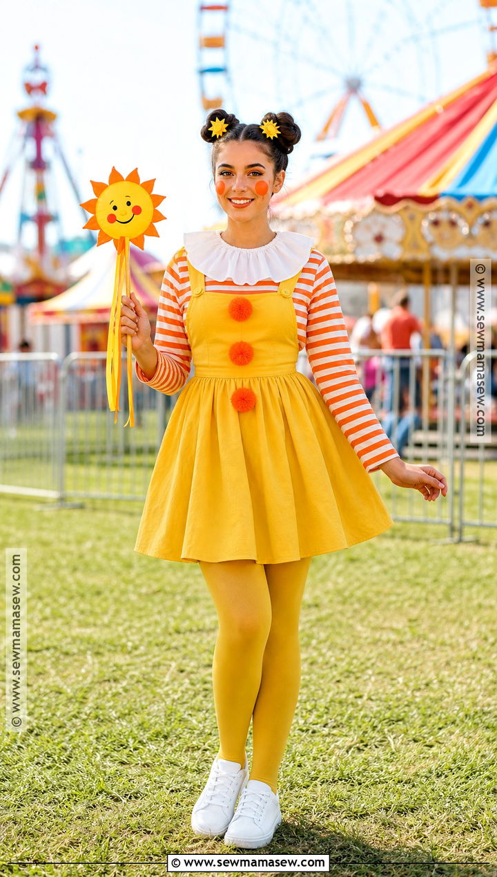Sunshine Girl Clown Costume - 30 girl clown costume ideas