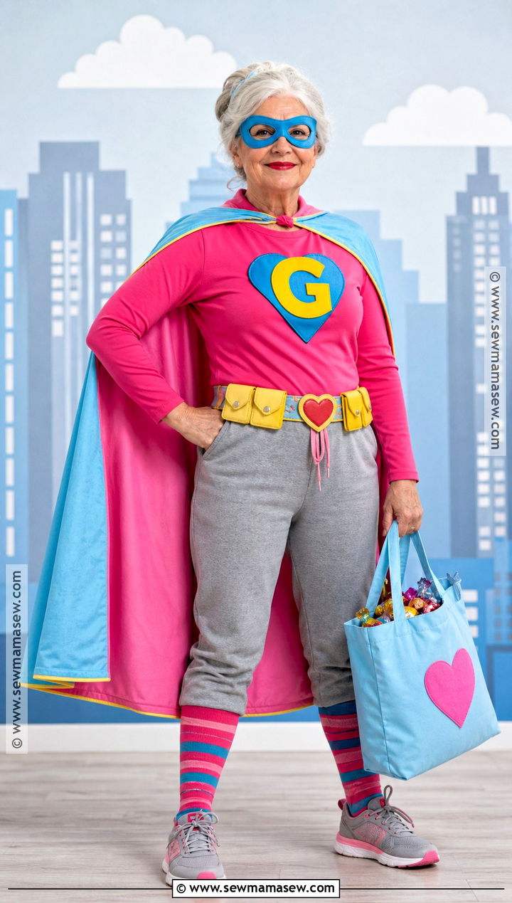 Super Grandma Costume With Cape - 30 Grandma Costume Ideas for Women
