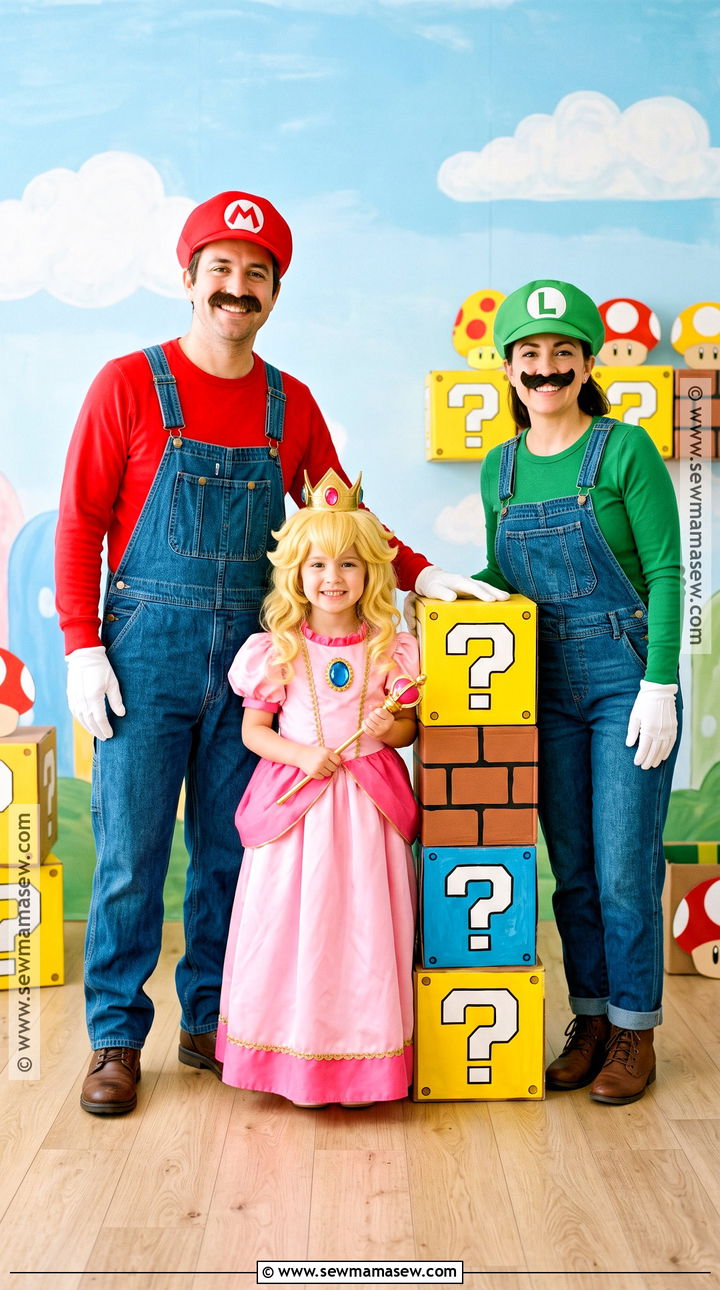 Super Mario Family Costume - 35 Family Of Three Halloween Costumes