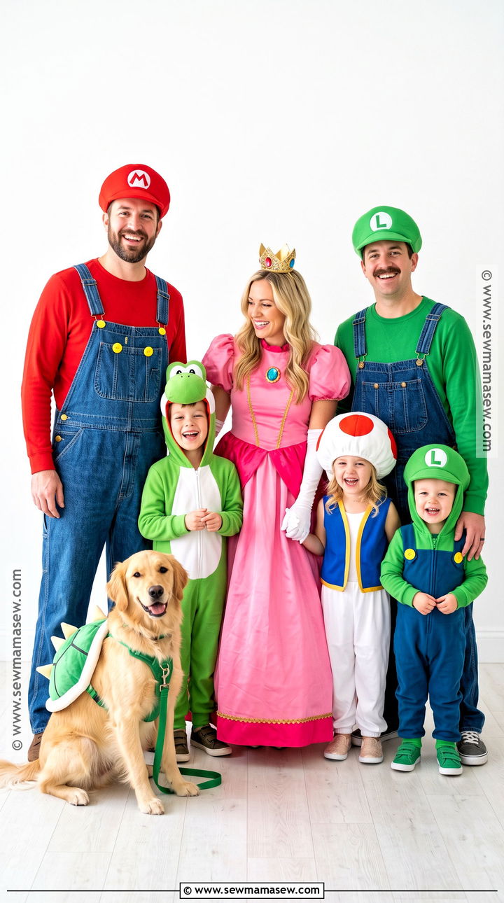 Super Mario Family Costume - 45 family costumes