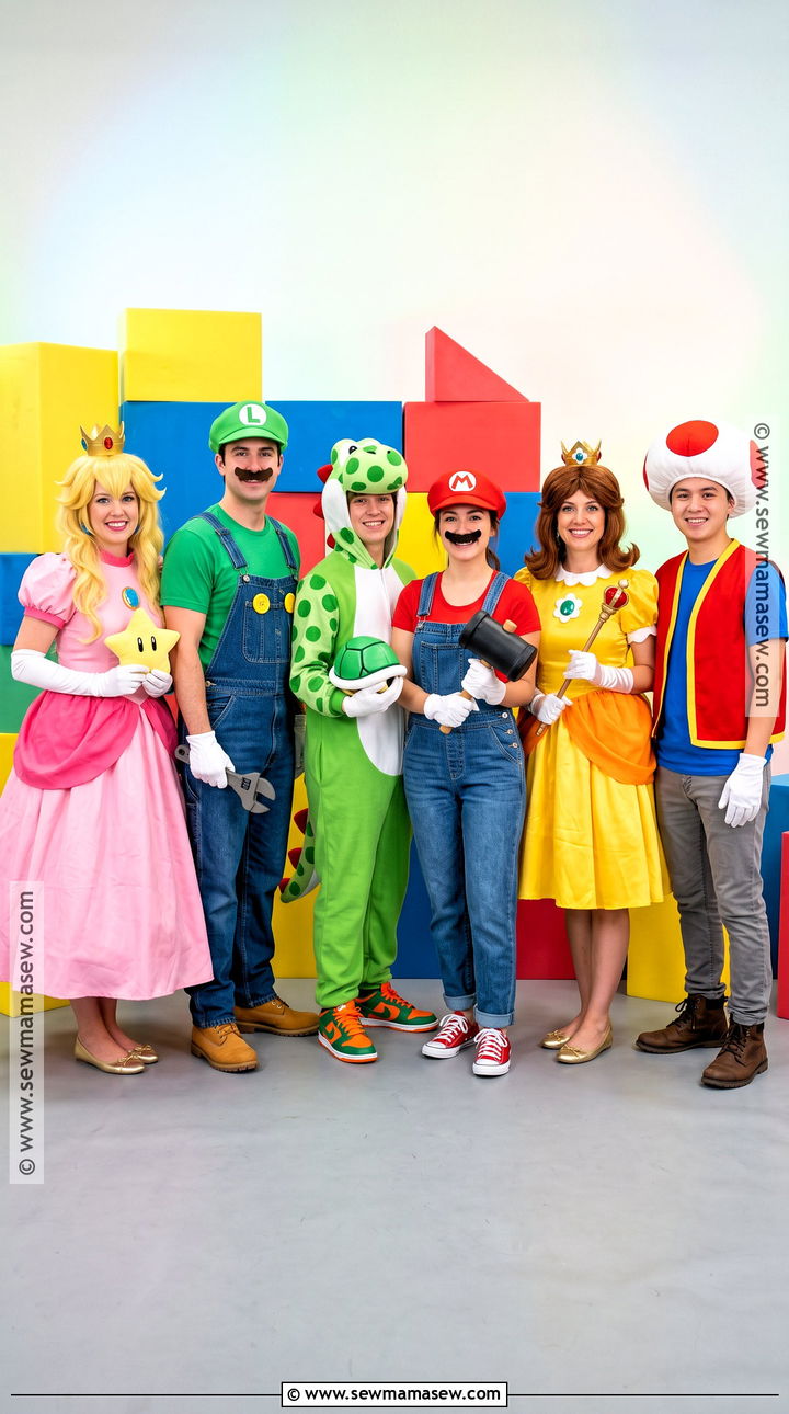 Super Mario Group Costume - 30 Group Dress Up Ideas