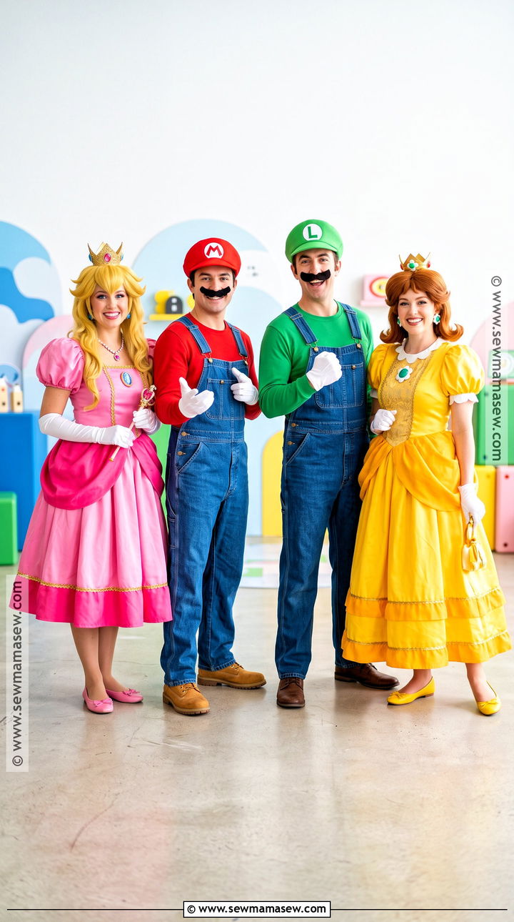 Super Mario Group Costume - 45 4 people halloween costumes